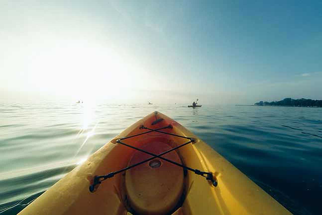 Kayaking on the ocean