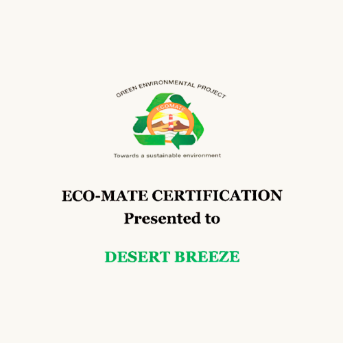 Desert Breeze Eco-Mate certification