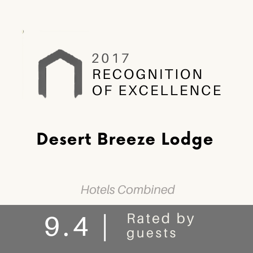 Desert Breeze HotelsCombined Recognition of Excellence 2017