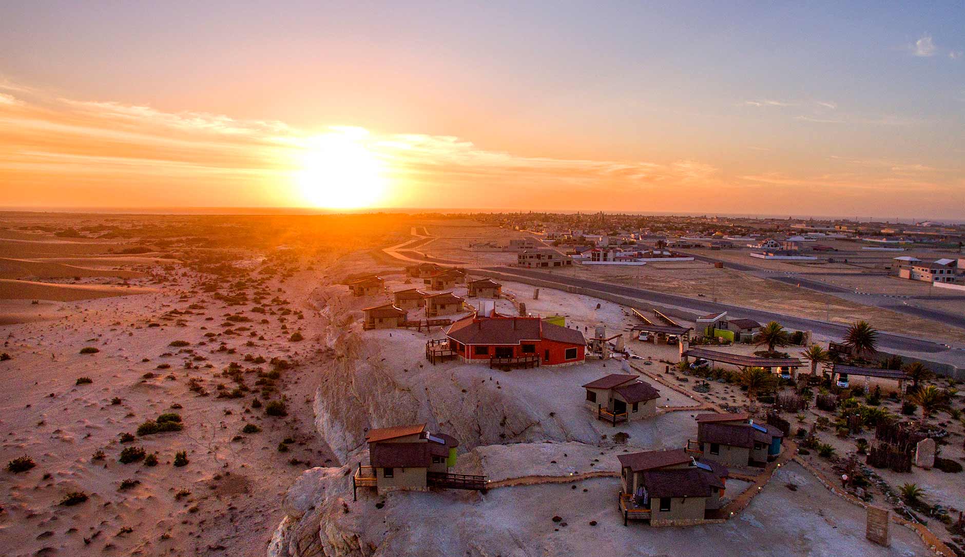 Aerial view of Desert Breeze above the Namib Desert